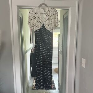 A New Day Polka Dot Sheath Dress with Flutter Sleeves
